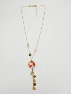 Mother Of Pearl 14k Yellow Gold Link Chain Necklace -Mode Bijouterie Magasin 20230616 1686942883370 master