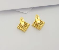 Unknown Yellow Sapphire Earrings Set In 18k Gold Settings -Mode Bijouterie Magasin 20230619 140537 master