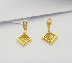 Unknown Yellow Sapphire Earrings Set In 18k Gold Settings -Mode Bijouterie Magasin 20230619 140612 master