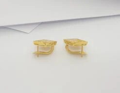 Unknown Yellow Sapphire Earrings Set In 18k Gold Settings -Mode Bijouterie Magasin 20230619 140636 master