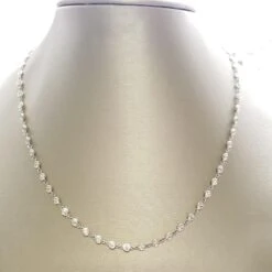 14k White Gold 3.60 Carat Diamonds By The Yard Necklace -Mode Bijouterie Magasin 20230619 1687212431749 master