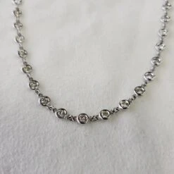 14k White Gold 3.60 Carat Diamonds By The Yard Necklace -Mode Bijouterie Magasin 20230619 1687212672307 master