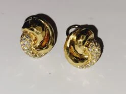 Unknown Henry Dunay Diamond And Gold Knot Earrings -Mode Bijouterie Magasin 20230623 140331 master