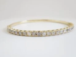 3.75 Carat Flexible Bangle Yellow Gold 14 Karat Bracelet -Mode Bijouterie Magasin 20230623 163022 master