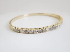 3.75 Carat Flexible Bangle Yellow Gold 14 Karat Bracelet -Mode Bijouterie Magasin 20230623 163034 master