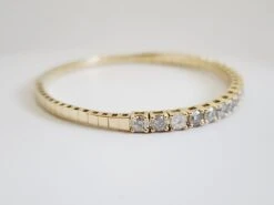 3.75 Carat Flexible Bangle Yellow Gold 14 Karat Bracelet -Mode Bijouterie Magasin 20230623 163041 master