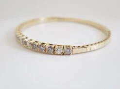 3.75 Carat Flexible Bangle Yellow Gold 14 Karat Bracelet -Mode Bijouterie Magasin 20230623 163103 master