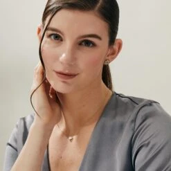 Syna Yellow Gold Mother Of Pearl Necklace With Diamond -Mode Bijouterie Magasin 2023 0318 SYNA ONFIGURE9510 master