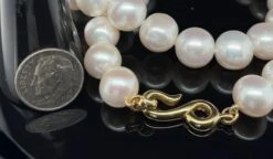 White Freshwater Pearl Necklace With Yellow Gold Clasp 15 White Freshwater Pearl Necklace With Yellow Gold Clasp -Mode Bijouterie Magasin 2023 04 18 12 01 39 6 master