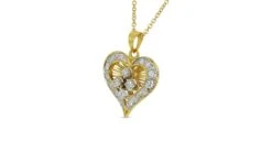 Marvelous 18k Yellow Gold Heart Necklace W/ 1 Carat Natural Diamonds AIG Cert 15 Marvelous 18k Yellow Gold Heart Necklace W/ 1 Carat Natural Diamonds AIG Cert -Mode Bijouterie Magasin 2023 05 21 17 40 24 master