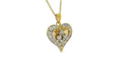 Marvelous 18k Yellow Gold Heart Necklace W/ 1 Carat Natural Diamonds AIG Cert 17 Marvelous 18k Yellow Gold Heart Necklace W/ 1 Carat Natural Diamonds AIG Cert -Mode Bijouterie Magasin 2023 05 21 17 41 49 master