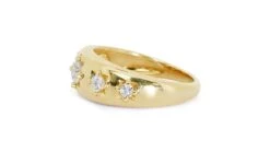 Marvelous 18k Yellow Gold Dome Ring W/ 0.55 Ct Natural Diamonds Aig Certificate -Mode Bijouterie Magasin 2023 05 28 11 49 22 master