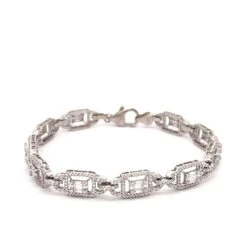 Unknown Baguette And Round Cut Diamond Bracelet 18k White Gold 8 Unknown Baguette And Round Cut Diamond Bracelet 18k White Gold -Mode Bijouterie Magasin 2023 06 07 15 58 30 3 master