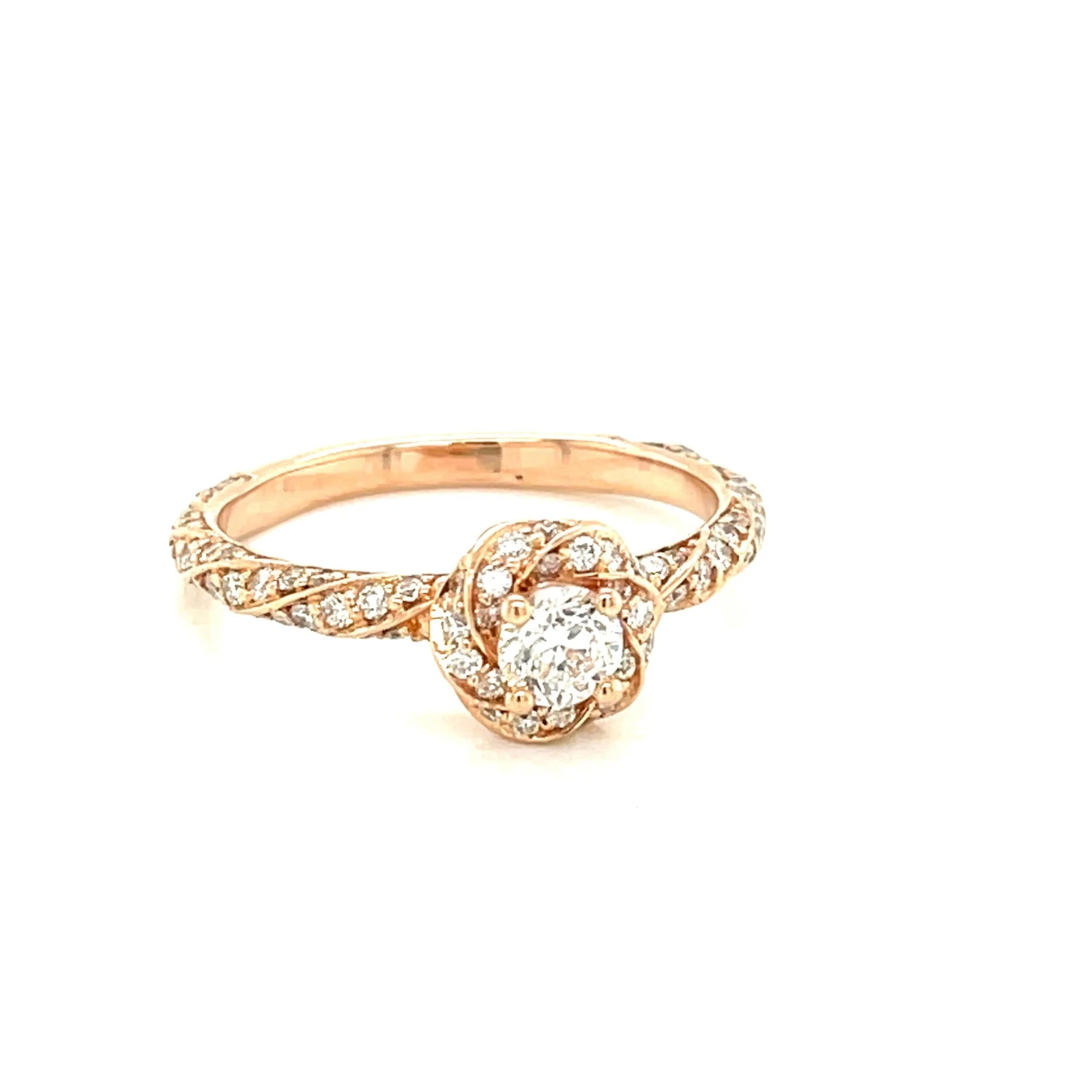 Unknown Brilliant Earth Diamond 14 Karat Rose Gold Engagement Ring W GIA Cert Box Papers 4 Unknown Brilliant Earth Diamond 14 Karat Rose Gold Engagement Ring W GIA Cert Box Papers – Image 2