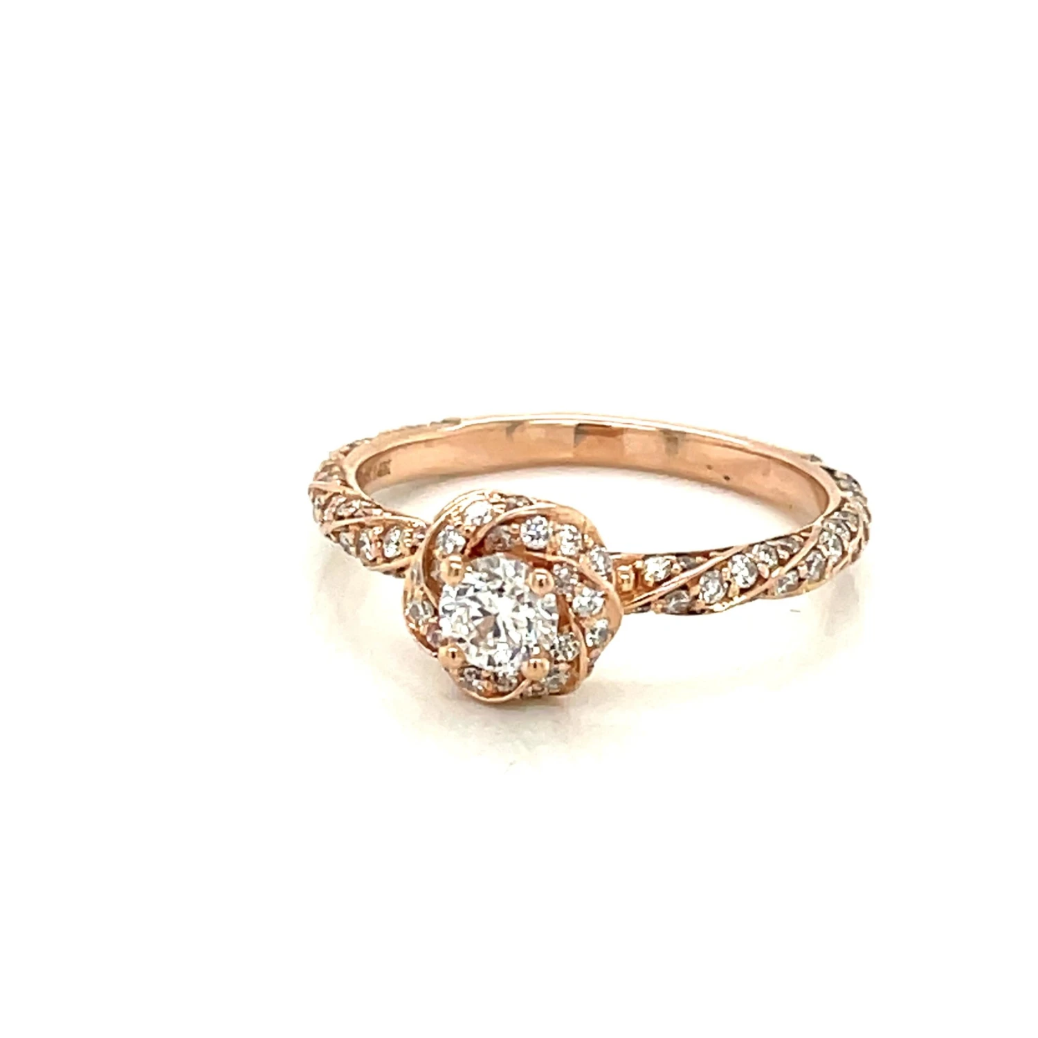 Unknown Brilliant Earth Diamond 14 Karat Rose Gold Engagement Ring W GIA Cert Box Papers 17 Unknown Brilliant Earth Diamond 14 Karat Rose Gold Engagement Ring W GIA Cert Box Papers – Image 15