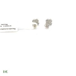 Very Cool .67 Carat Four Leafs Clover Lucky White Diamond Earring -Mode Bijouterie Magasin 2023 06 14 16 41 51 2 master