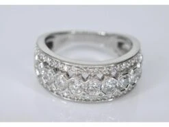 Unknown White Gold Pave Ring With Diamonds -Mode Bijouterie Magasin 2045 2 master
