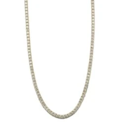 Handmade Yellow Gold Diamond Riviera Tennis Necklace -Mode Bijouterie Magasin 21393 alt1 master 1