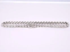 Unknown White Gold Bracelet Set In Marquise Shape Chains Set With Diamonds 11 Unknown White Gold Bracelet Set In Marquise Shape Chains Set With Diamonds -Mode Bijouterie Magasin 2170 3 master