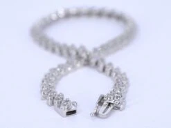 Unknown White Gold Bracelet Set In Marquise Shape Chains Set With Diamonds 12 Unknown White Gold Bracelet Set In Marquise Shape Chains Set With Diamonds -Mode Bijouterie Magasin 2170 4 master