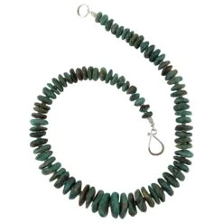 AJD 22 Inch Graduated Natural Turquoise Rondelle Necklace -Mode Bijouterie Magasin 2242013 master 1