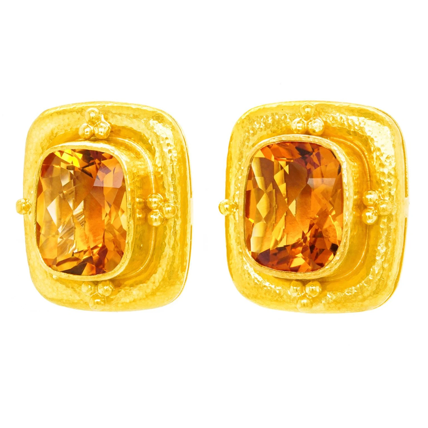 Renaissance Revival Citrine Earrings By Elizabeth Locke 4 Renaissance Revival Citrine Earrings By Elizabeth Locke – Image 2