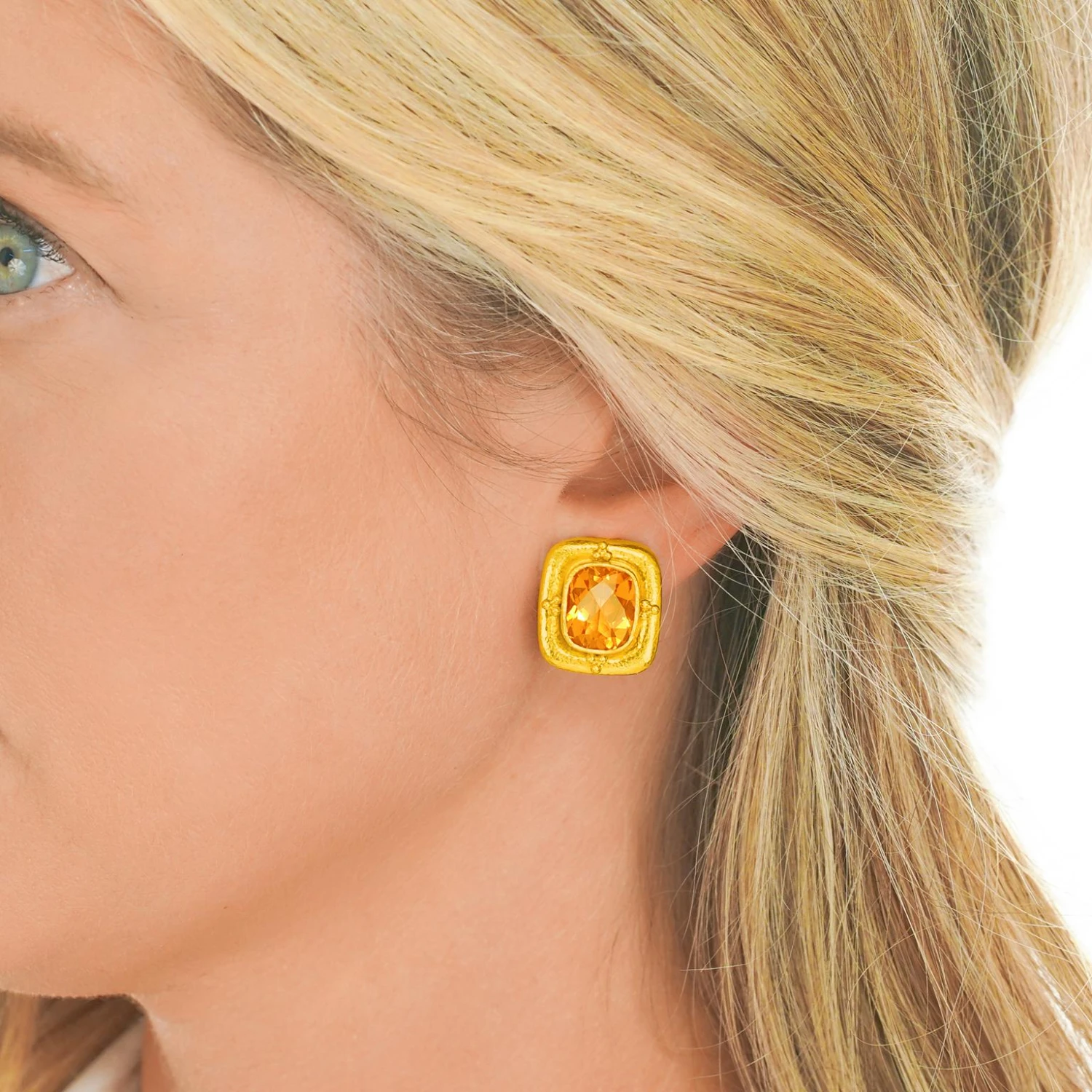 Renaissance Revival Citrine Earrings By Elizabeth Locke 5 Renaissance Revival Citrine Earrings By Elizabeth Locke – Image 3