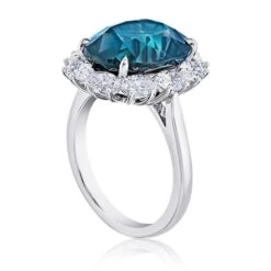 9.68 Carat Oval Green Sapphire And Diamond Platinum Ring 11 9.68 Carat Oval Green Sapphire And Diamond Platinum Ring -Mode Bijouterie Magasin 24448 B sm master