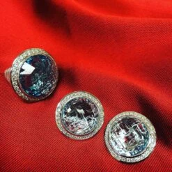 Alex Soldier Blue Topaz Diamond Gold Stud Earrings Cufflinks One Of A Kind -Mode Bijouterie Magasin 25446421 10155971524685818 5627635753833714054 n master