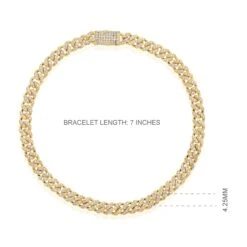 Certified 10k Gold 0.8 Carat Natural Diamond Cuban Link Chain Yellow Bracelet 11 Certified 10k Gold 0.8 Carat Natural Diamond Cuban Link Chain Yellow Bracelet -Mode Bijouterie Magasin 27 02 20204800 1 master