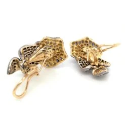 Sapphire And Diamond Calla Lily Earrings -Mode Bijouterie Magasin 28611E2 1 master