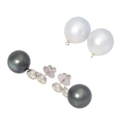 Jacobi Pair Of Earrings With 4 Brilliant -Mode Bijouterie Magasin 29E master