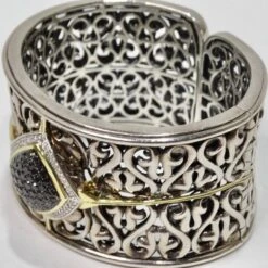 Charles Krypell Sterling Silver, Gold And Black And White Diamond Cuff Bracelet 13 Charles Krypell Sterling Silver, Gold And Black And White Diamond Cuff Bracelet -Mode Bijouterie Magasin 2F5F2FA4 333C 446D B6C0 7DFFC3233383 1 105 c master