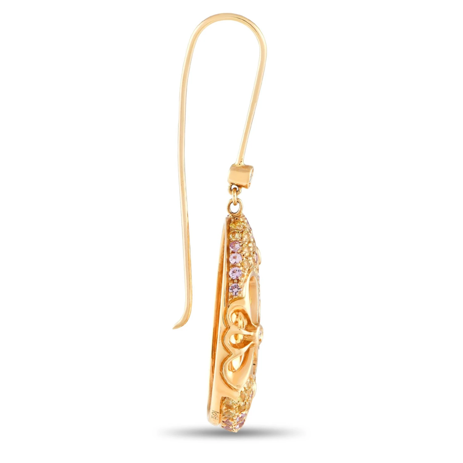 Io Si 18Karat Rose Gold 0.19Carat Diamond And Sapphire Earrings 4 Io Si 18Karat Rose Gold 0.19Carat Diamond And Sapphire Earrings – Image 2