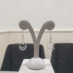 2.38 Carats Total Pear And Round Shape Diamond Open-Work Chandelier Earrings -Mode Bijouterie Magasin 2 master 35