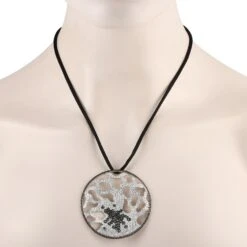 Maggioro 18k White Gold Black And White Diamond Cord Necklace -Mode Bijouterie Magasin 2 master 57