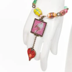 PHILIPE FERRANDIS Colorful Charms Bird Resin Frame Chain Bracelet 7 PHILIPE FERRANDIS Colorful Charms Bird Resin Frame Chain Bracelet -Mode Bijouterie Magasin 2 master 68