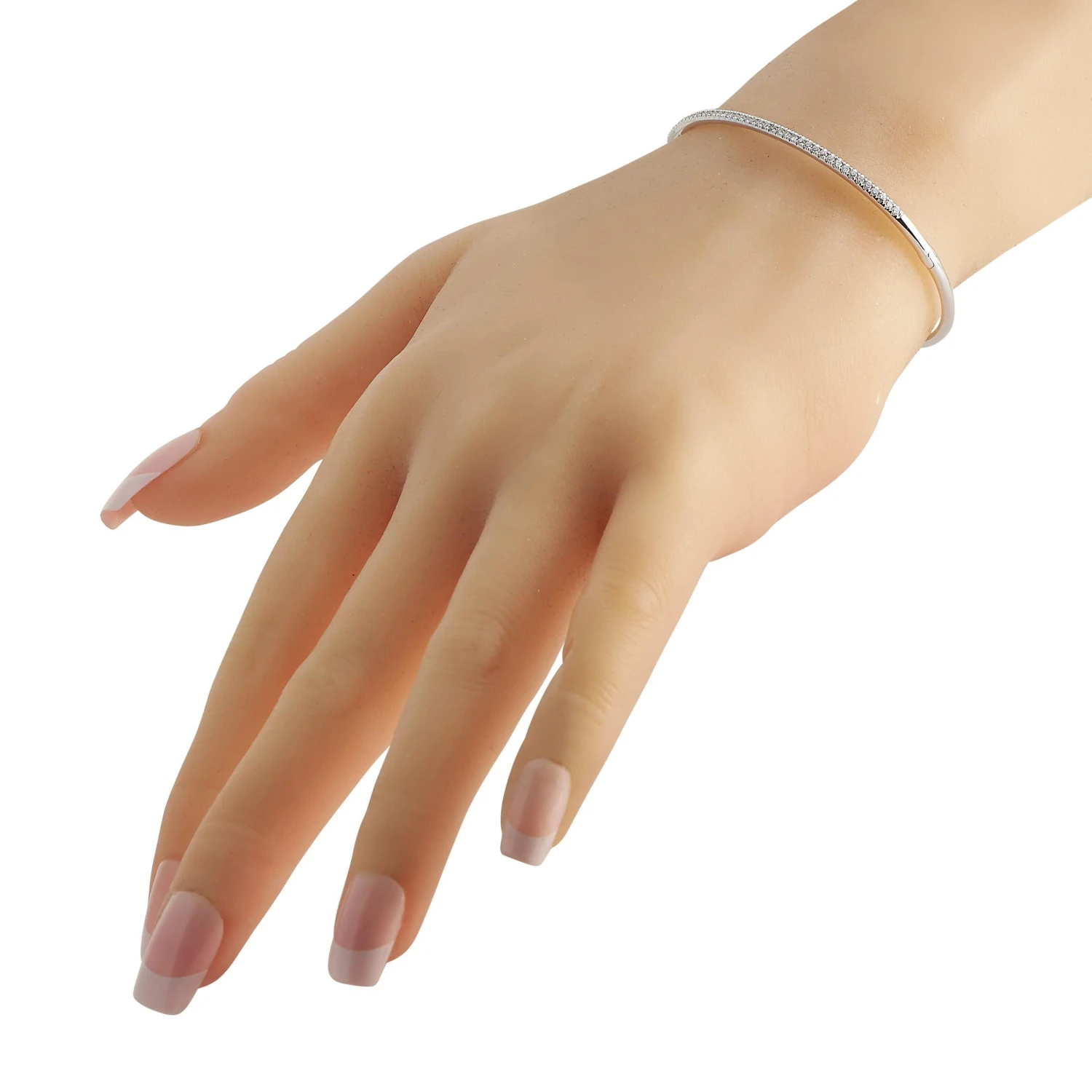 LB Exclusive 18K White Gold 0.50Carat Diamond Bracelet 4 LB Exclusive 18K White Gold 0.50Carat Diamond Bracelet – Image 2