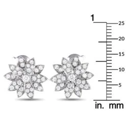 Van Cleef & Arpels Lotus 18k White Gold 0.93ct Diamond Small Model Earrings 11 Van Cleef & Arpels Lotus 18k White Gold 0.93ct Diamond Small Model Earrings -Mode Bijouterie Magasin 303297 46 master