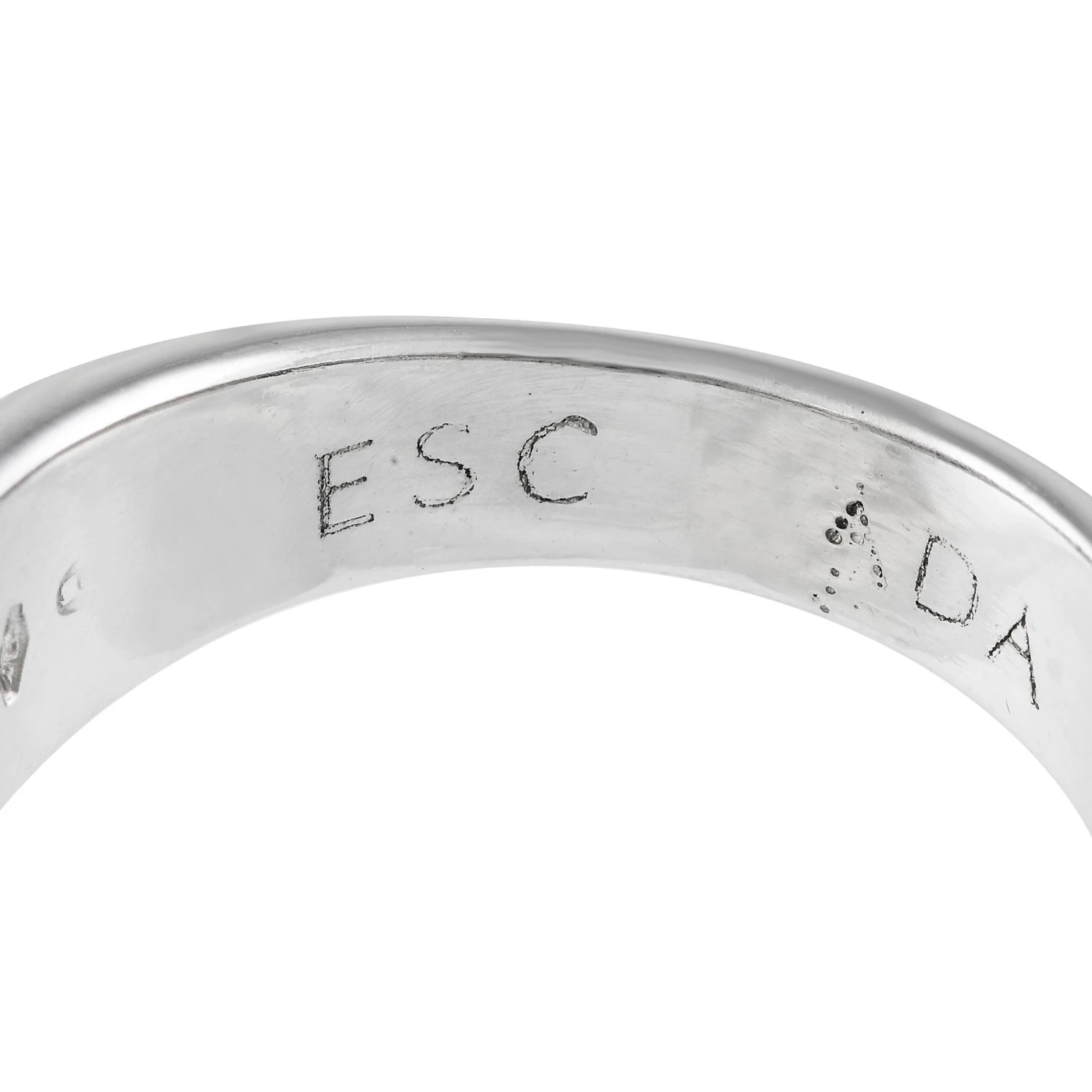 Escada 18k White Gold 4.19 Carat Diamond Ring 6 Escada 18k White Gold 4.19 Carat Diamond Ring – Image 4