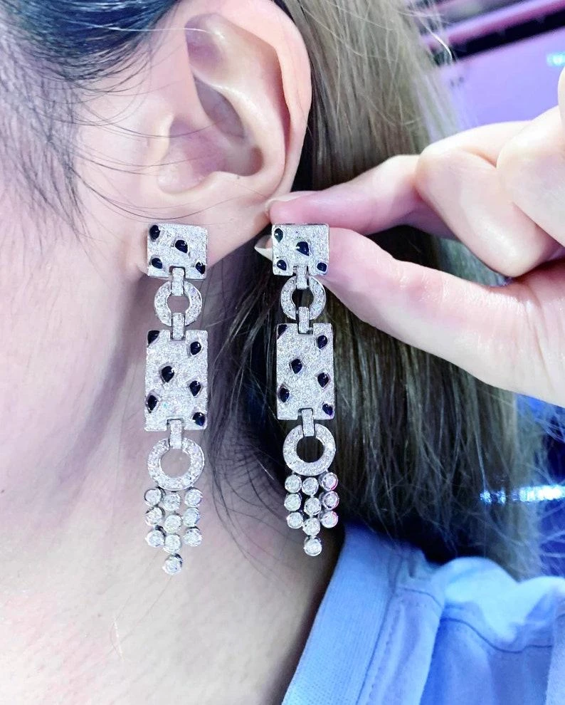 Gorgeous Carat 3, 45 Of Diamonds On Earrings In Gold 7 Gorgeous Carat 3, 45 Of Diamonds On Earrings In Gold – Image 5