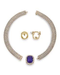 Unknown Tanzanite And Diamond Convertible Necklace 12 Unknown Tanzanite And Diamond Convertible Necklace -Mode Bijouterie Magasin 30 6800 2 master