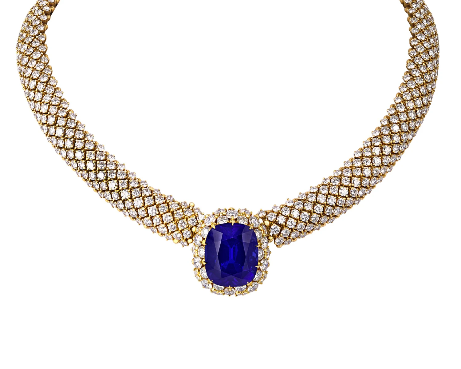 Unknown Tanzanite And Diamond Convertible Necklace 5 Unknown Tanzanite And Diamond Convertible Necklace – Image 3