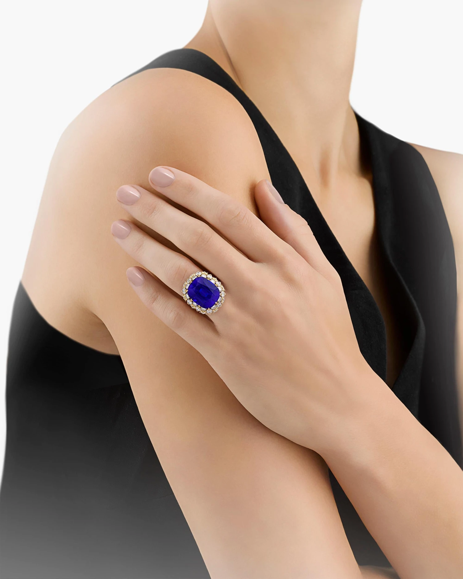 Unknown Tanzanite And Diamond Convertible Necklace 11 Unknown Tanzanite And Diamond Convertible Necklace – Image 9