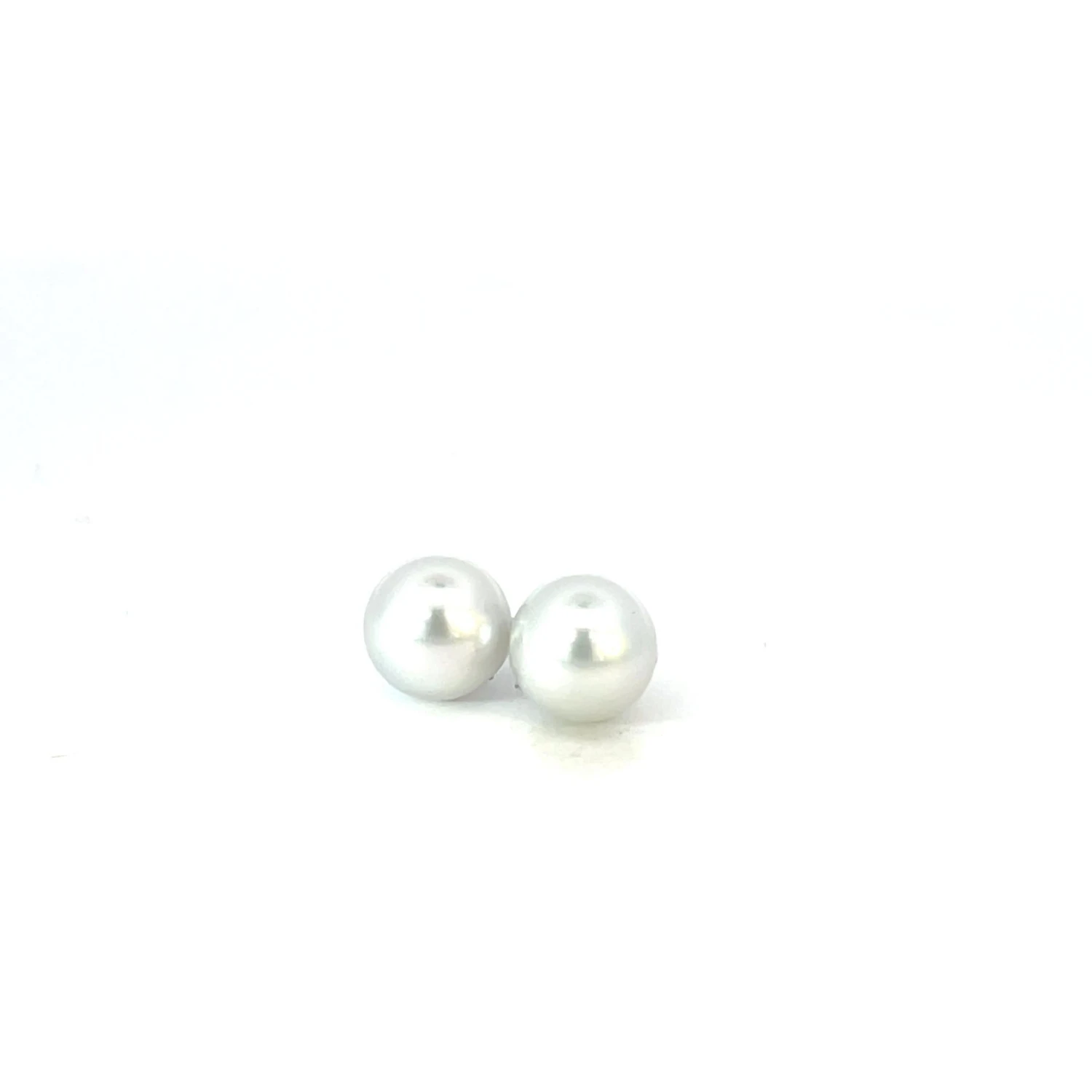 18k White Gold White Pearl Studs With Modular 18k Rose Gold Conch Jackets 5 18k White Gold White Pearl Studs With Modular 18k Rose Gold Conch Jackets – Image 3