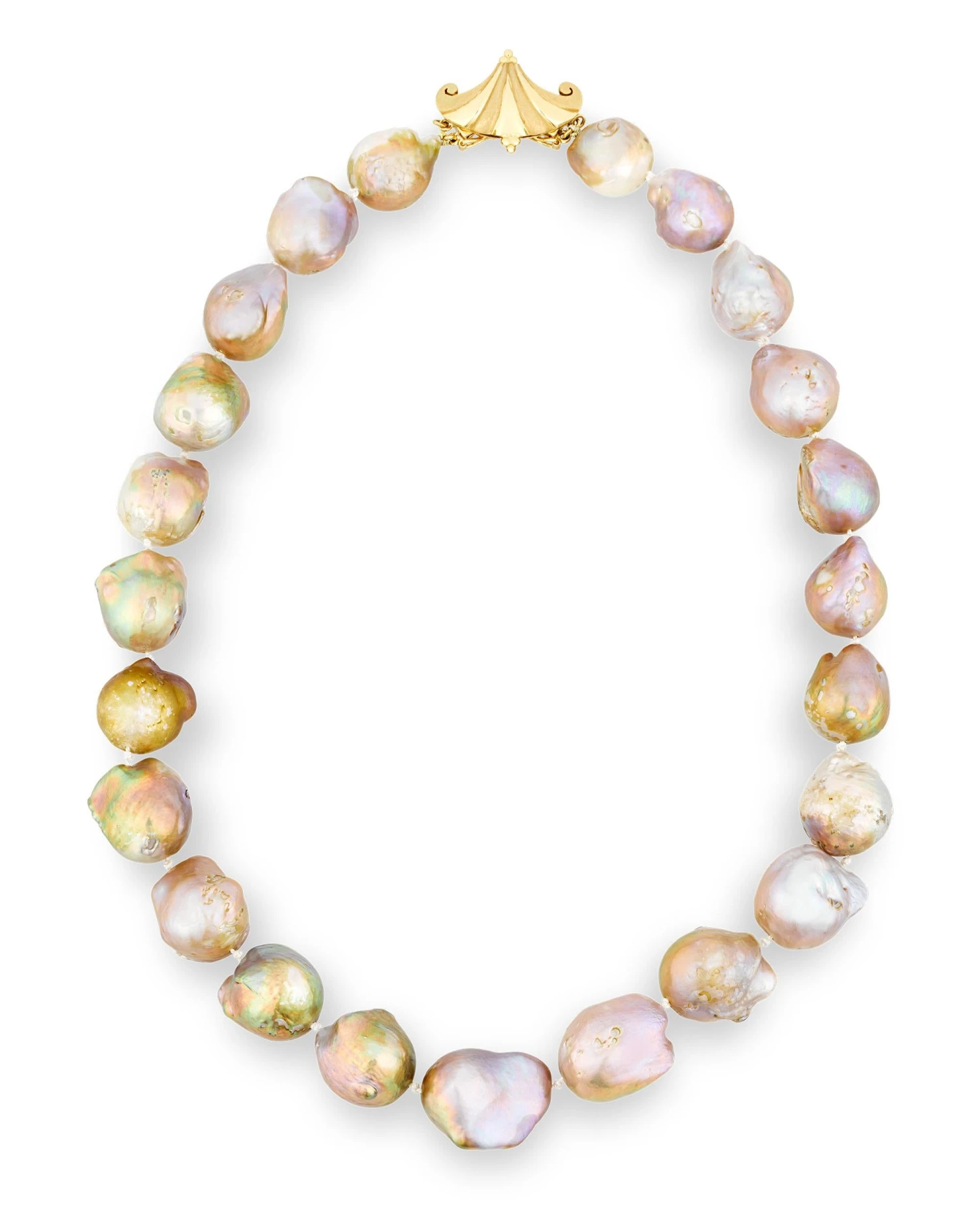 Unknown Yangtze Fireball Pearl Necklace 6 Unknown Yangtze Fireball Pearl Necklace – Image 4
