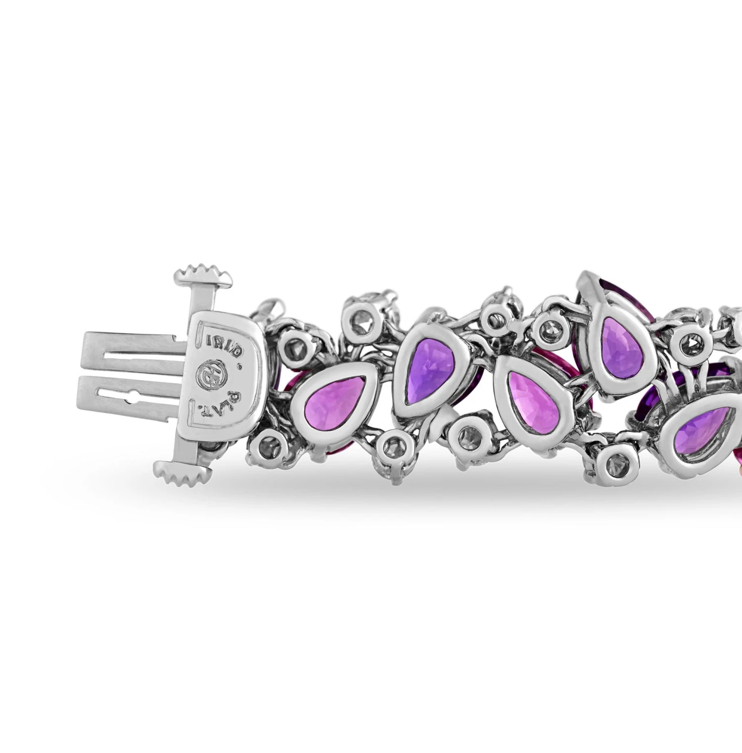 Oscar Heyman Pink And Purple Sapphire Bracelet, 42.25 Carats 5 Oscar Heyman Pink And Purple Sapphire Bracelet, 42.25 Carats – Image 3