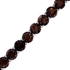 Unknown Smokey Topaz Tennis Bracelet In 10K White Gold -Mode Bijouterie Magasin 34897 1 master 1