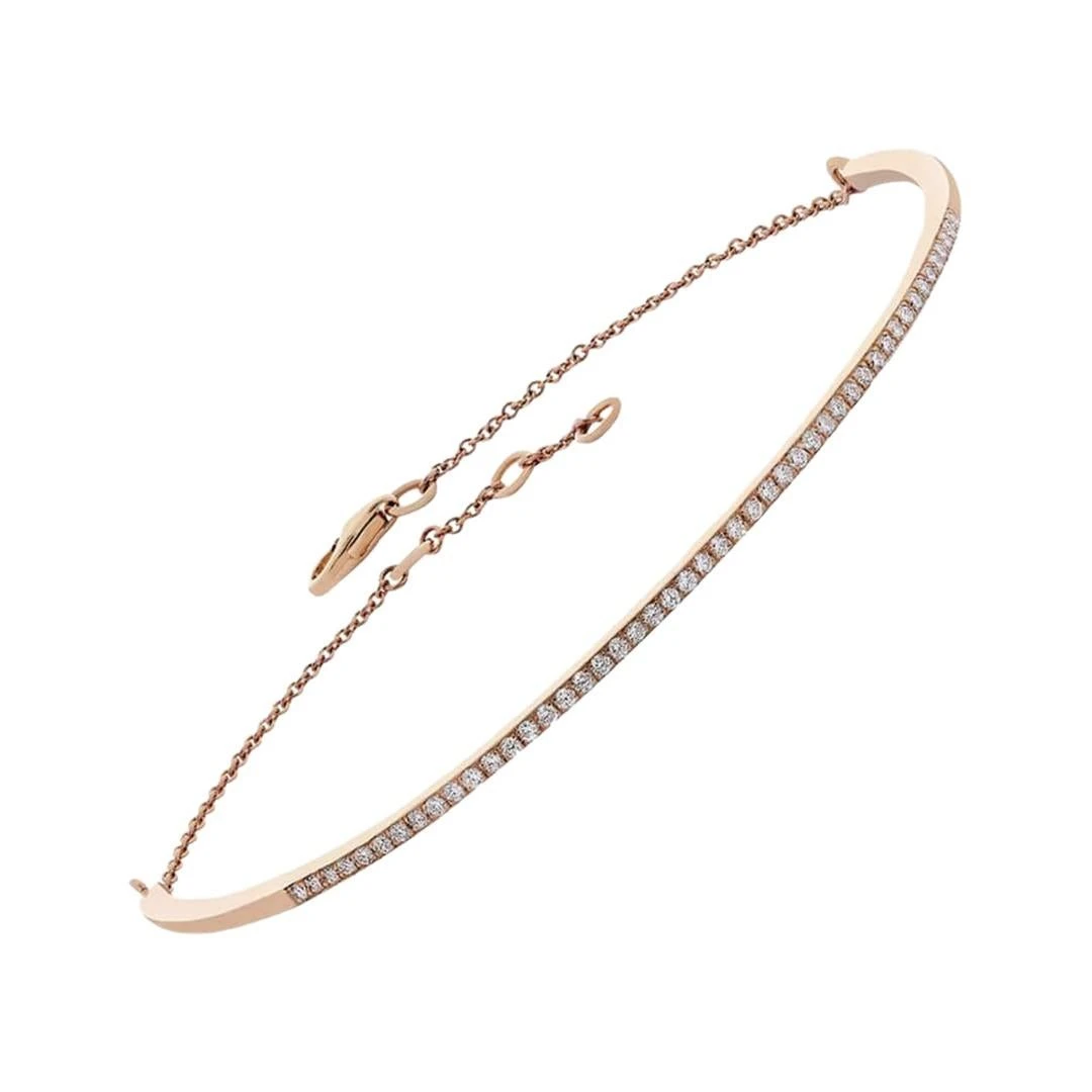 Unknown Bracelet Demi-rivière De Diamants En Or 18 Carats 7 Unknown Bracelet Demi-rivière De Diamants En Or 18 Carats – Image 5