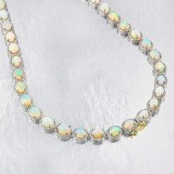 Unknown Important Opal Jewelry Suite Set With Diamonds 69 Carats Total -Mode Bijouterie Magasin 353 2 master